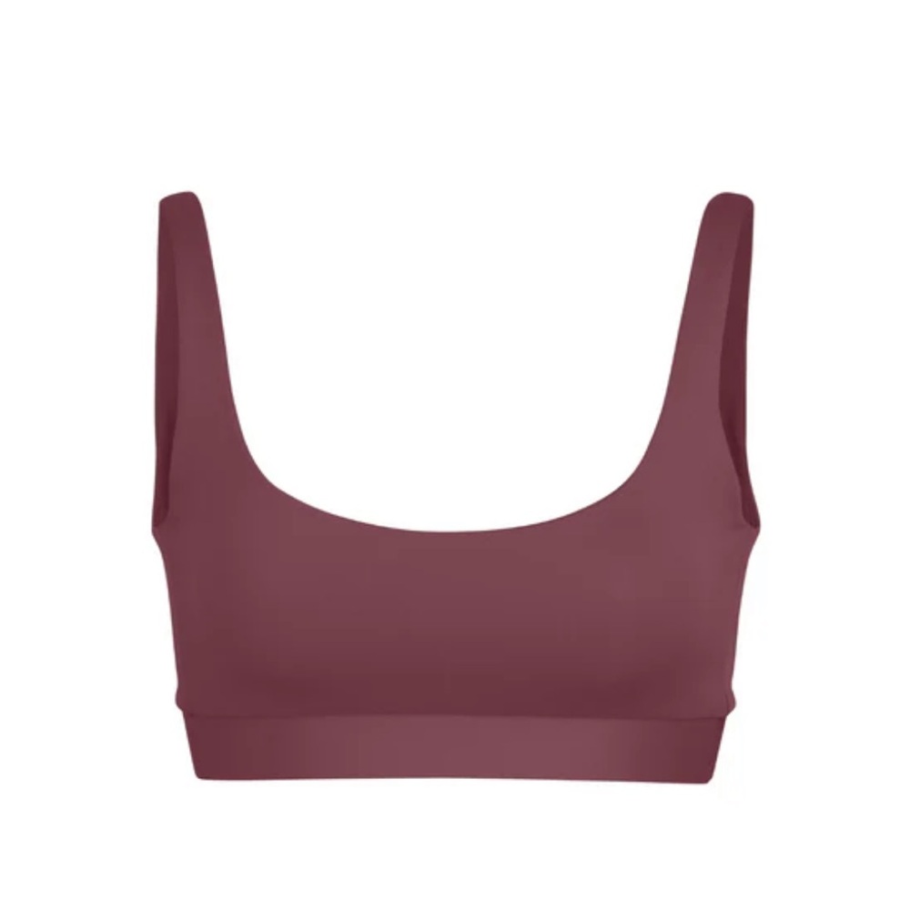 Left on Friday Double Scoop Swim Top XL Desert Plum